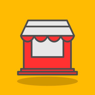 Basit depolama simgesi, vektör illüstrasyon tasarımı