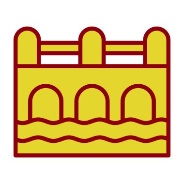 Modern yapı simgesinin vektör illüstrasyonu