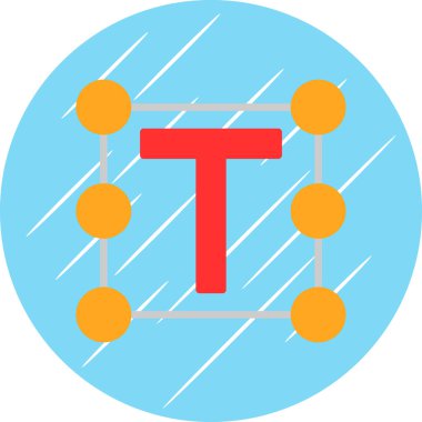 Bir molekülün bir simgesinin vektör çizimi