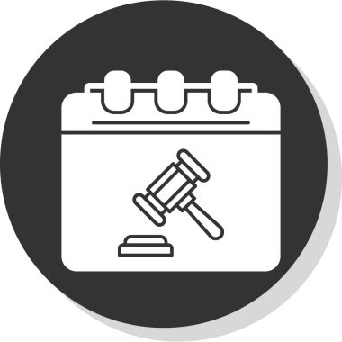 Takvim simgesi, vektör illüstrasyonu basit tasarım