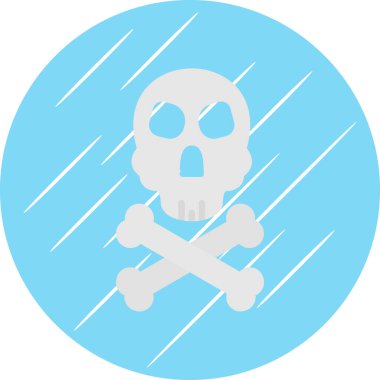 Cadılar Bayramı kafatası. Basit tasarım