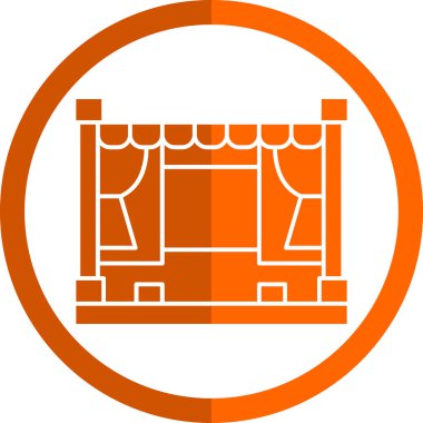 Modern yapı simgesinin vektör illüstrasyonu