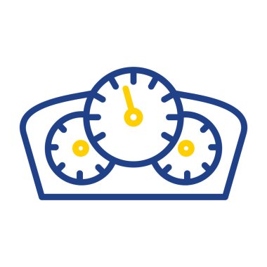 Kolayca değiştirebilen ya da düzenleyebilen hız dometresi vektör simgesi