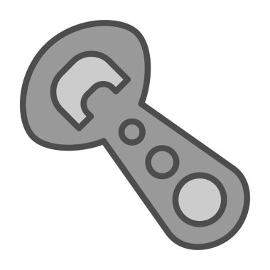 Şişe açıcı simgesinin vektör illüstrasyonu