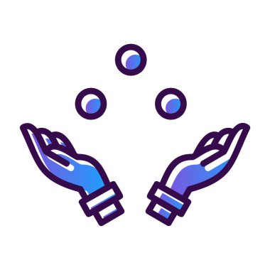 Eller simge vektör illüstrasyonu