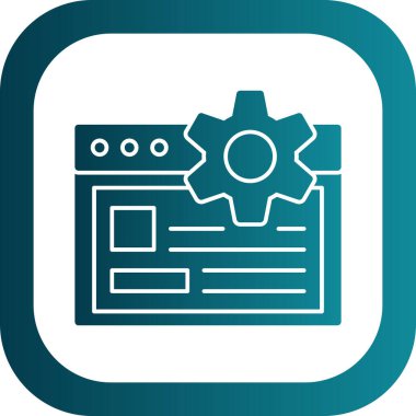 vector settings icon illustration