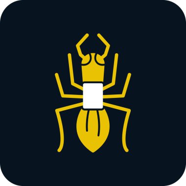 Soyut arkaplanda izole edilmiş örümcek simgesi