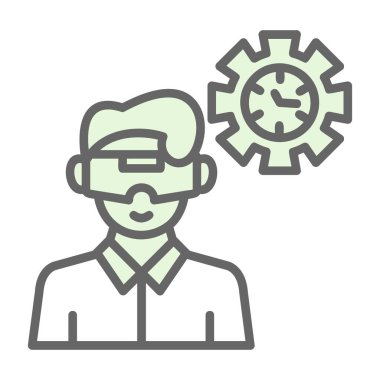 Vitesli bir adamın modern tasarımının vektör çizimi