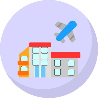 Bina inşaat simgesi düz biçimli