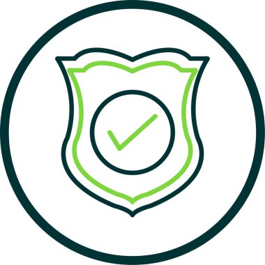 kalkan simgesi, vektör illüstrasyonu basit tasarım