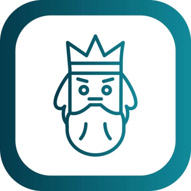 Poseidon simgesi. Mitoloji ikonu elementi. Web sitesi tasarımı ve geliştirilmesi için ince çizgi simgesi