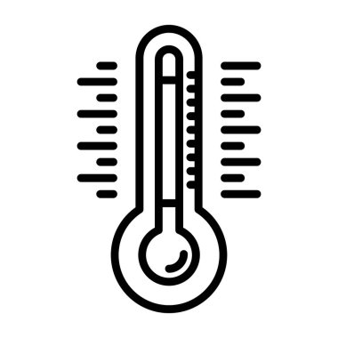 sıcaklık web simgesi, vektör illüstrasyonu 