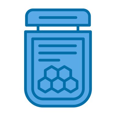 Basit Bal simgesi, vektör illüstrasyonu