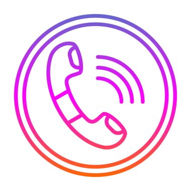 telefon ahizesi simgesi, vektör çizimi basit tasarım