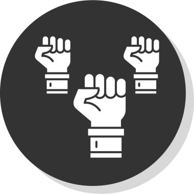 Simge vektör illüstrasyonunu protesto et