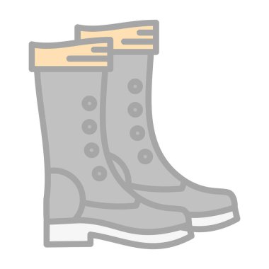 yürüyüş botları simgesi, vektör illüstrasyon tasarımı