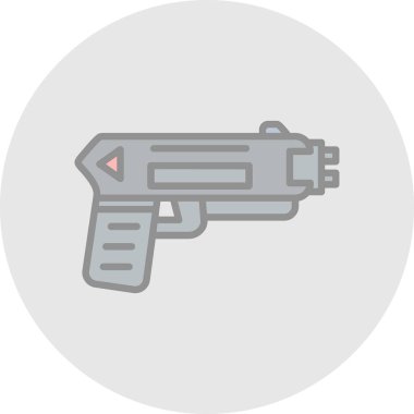 Şok tabancası ağ simgesi, vektör illüstrasyonu