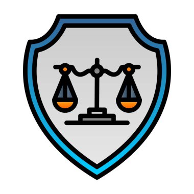 Kolayca değiştirebilen veya düzenleyebilen güvenlik vektör simgesi