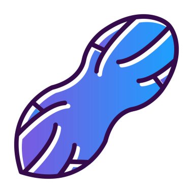 Peanut web simgesi, vektör illüstrasyonu