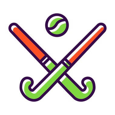 Modern Hokey simgesinin vektör çizimi                          