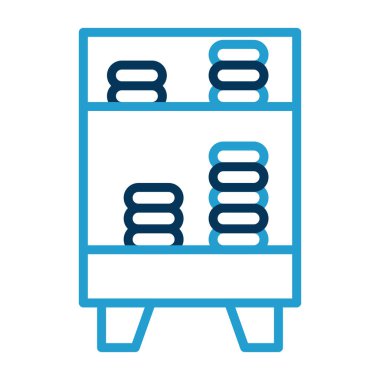 veritabanı. Web simgesi basit illüstrasyon