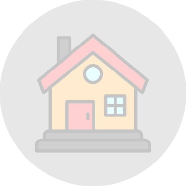 ev web simgesi, vektör illüstrasyonu 