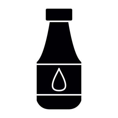 Şişe simgesinin vektör illüstrasyonu 