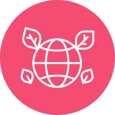 Küre. Web simgesi basit illüstrasyon