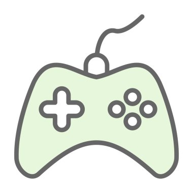 Oyun kontrolörü. Web simgesi basit illüstrasyon