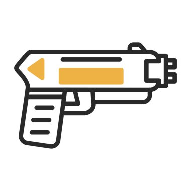 Şok tabancası ağ simgesi, vektör illüstrasyonu