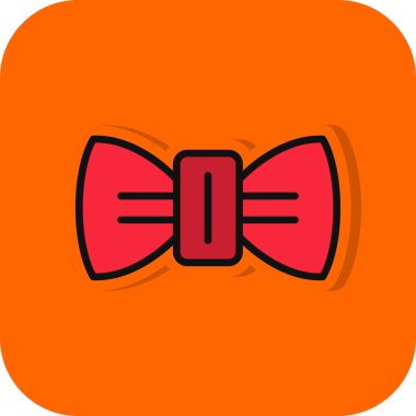 Eğilim biçimi izole edilmiş arkaplanda papyon simgesi