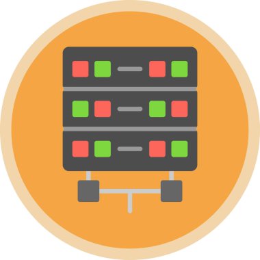 sunucu simgesi, vektör illüstrasyonu basit tasarım