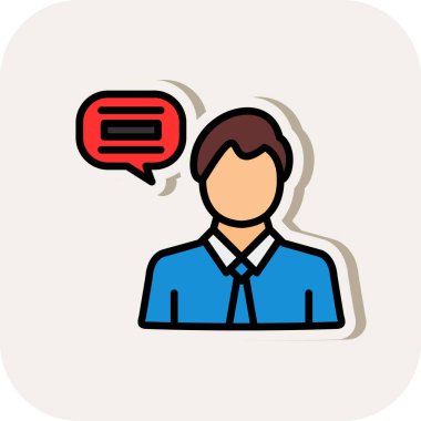 İş adamı simgesi vektör illüstrasyonu