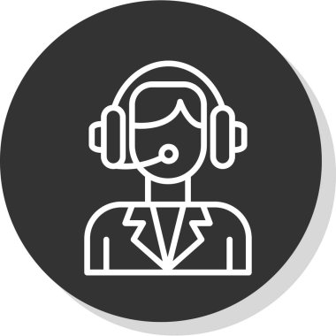 Müşteri servisi vektör simgesi