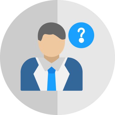 İşadamı Düz Vektör Simgesi