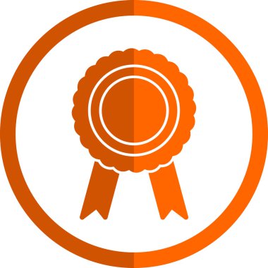 Madalya. Web simgesi basit illüstrasyon