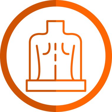 Bir kadın simgesinin vektör illüstrasyonu