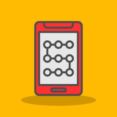 akıllı telefon simgesi vektör illüstrasyonu