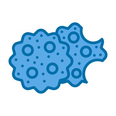 Kurabiye simgesi, vektör illüstrasyonu basit tasarım