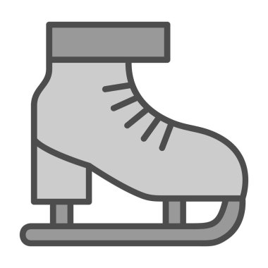 Buz pateni vektör simgesi