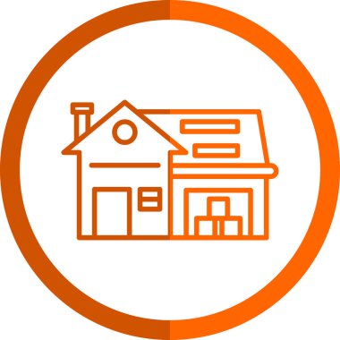 Ev simgesi, vektör illüstrasyonu basit tasarım