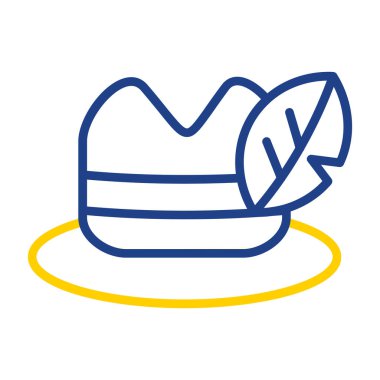 kapak kapağı renk simgesi vektörü. Başlık tabelası. izole edilmiş sembol çizimi