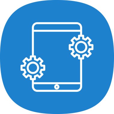 mobil uygulama simgesi, vektör illüstrasyonu basit tasarım