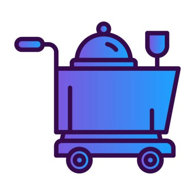 Robot vakum makinesi simgesi. robot vakum makinesi vektör simgesi rengi düz izole