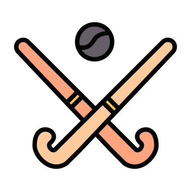 Modern Hokey simgesinin vektör çizimi                          