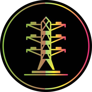 Bir güç simgesinin vektör illüstrasyonu