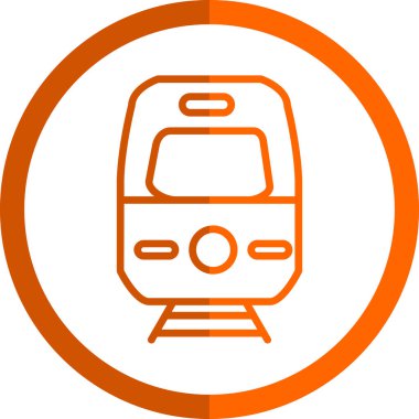 tren simgesi vektör illüstrasyonu