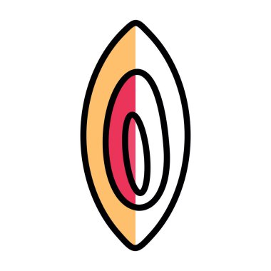 göz simgesine renk görünümü, düz tasarım