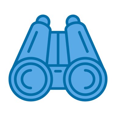 Dürbün simgesi, vektör illüstrasyonu basit tasarım