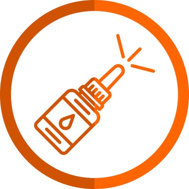 Burun spreyi ikonu. vektör illüstrasyonu                       